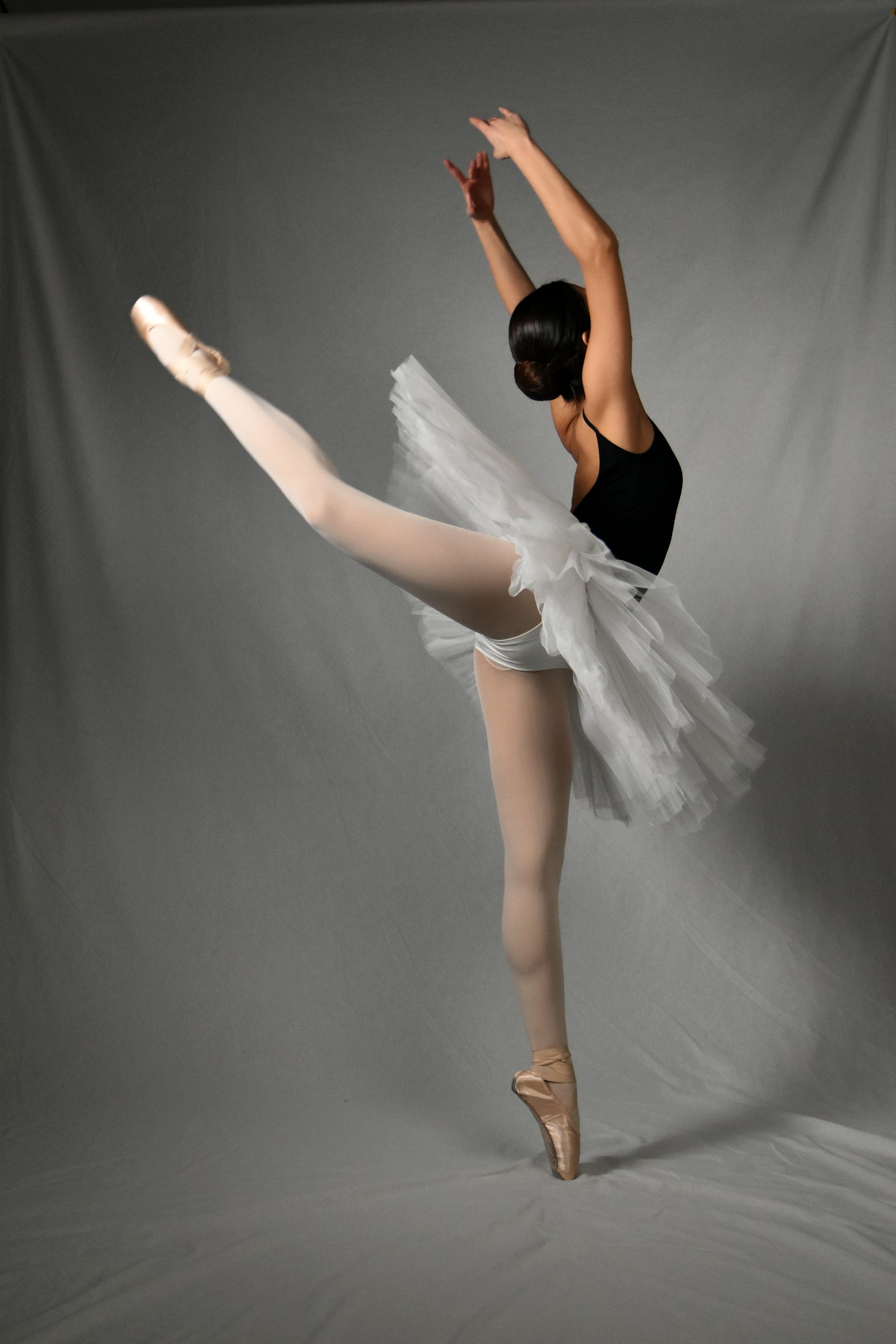 Ballerina in a white tutu